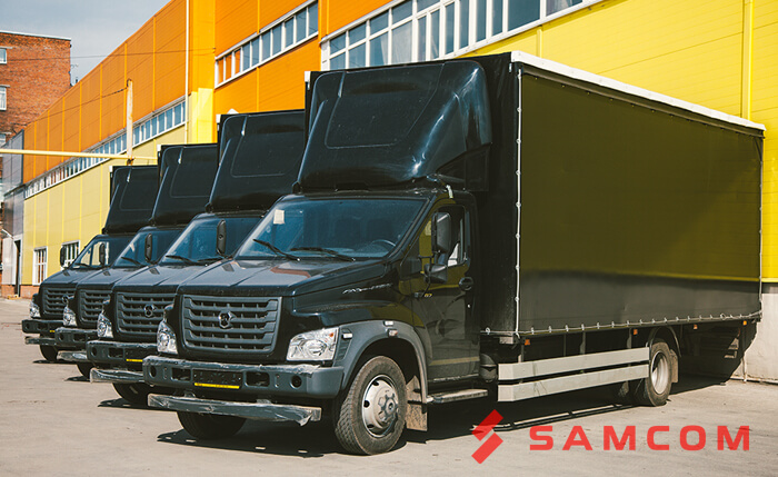 Транспорт компании SAMCOM