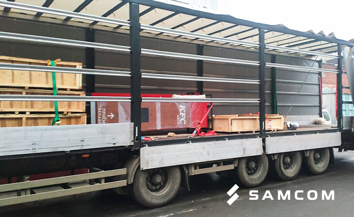 ГК SAMCOM доставила оборудование для строительства KFC Авто на Алтайский край