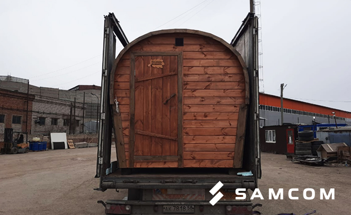 Перевозка банной конструкции в Западный Казахстан